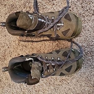 Like New Vasque Hiking Boots, taupe and light blue